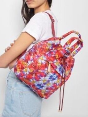 MZ Wallace Quilted Tie-Dye Backpack Tote